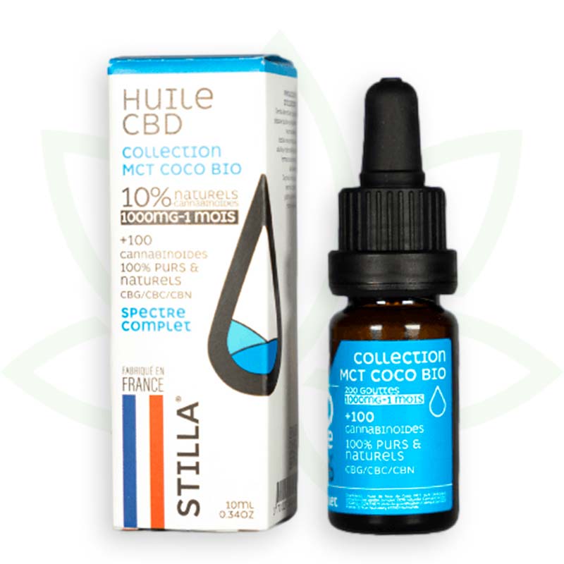 CBD MCT Kokosöl 10 Prozent 10 ml Vollspektrum Stilla France Mafrenchweed 3