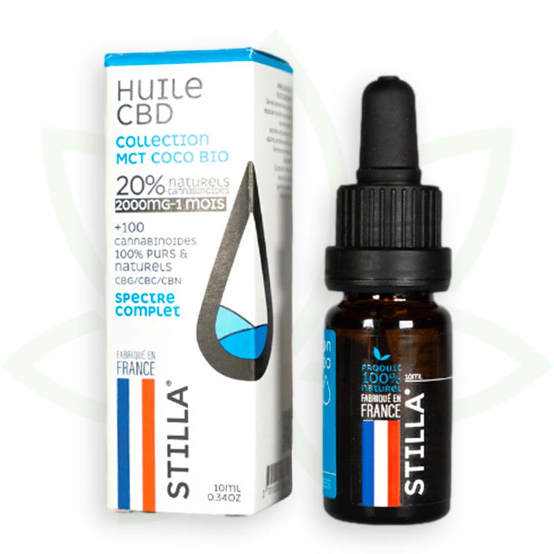 CBD MCT Kokosnussöl 20 Prozent 10 ml Vollspektrum Stilla France Mafrenchweed 5