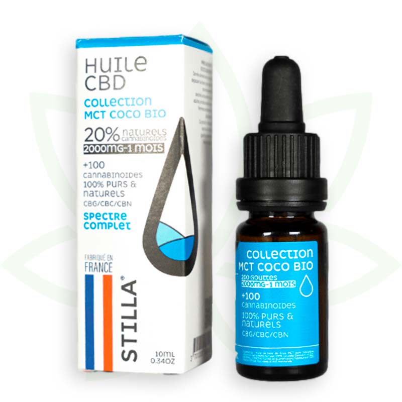CBD MCT Kokosnussöl 20 Prozent 10 ml Vollspektrum Stilla France Mafrenchweed 6
