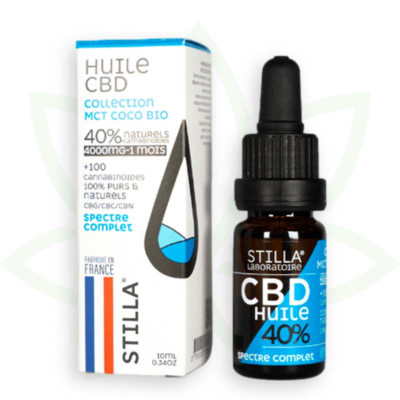 CBD MCT Kokosnussöl 40 Prozent 10 ml Vollspektrum Stilla France Mafrenchweed 10