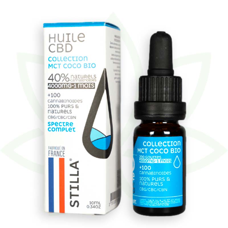 CBD MCT Kokosnussöl 40 Prozent 10 ml Vollspektrum Stilla France Mafrenchweed 12