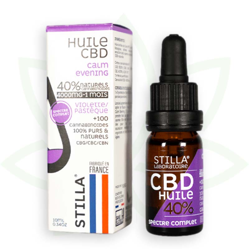 cbd-öl calm evening 40 Prozent 10ml full spectrum stilla france mafrenchweed 10