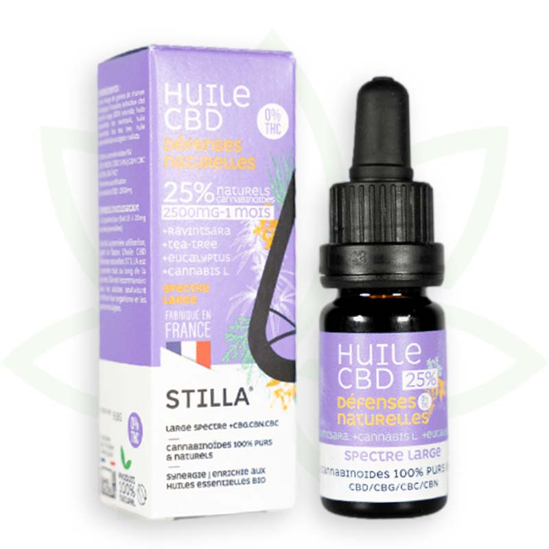 cbd-öl natürliche abwehrkräfte 25 prozent 10ml broad spectrum stilla france mafrenchweed 7