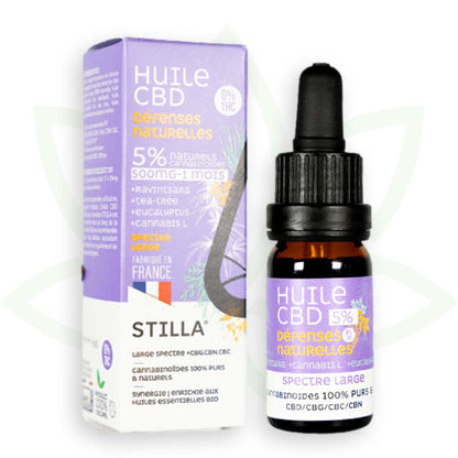 cbd-öl natürliche abwehrkräfte 5 prozent 10ml broad spectrum stilla france mafrenchweed 1