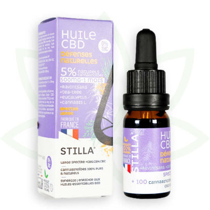 cbd-öl natürliche abwehrkräfte 5 prozent 10ml broad spectrum stilla france mafrenchweed 2