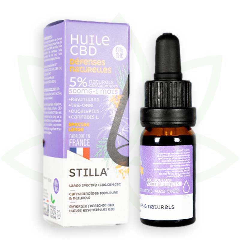 cbd-öl natürliche abwehrkräfte 5 prozent 10ml broad spectrum stilla france mafrenchweed 3