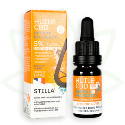 CBD-Öl Entspannung Entspannung 5 Prozent 10 ml breites Spektrum Stilla Frankreich Mafrenchweed 1