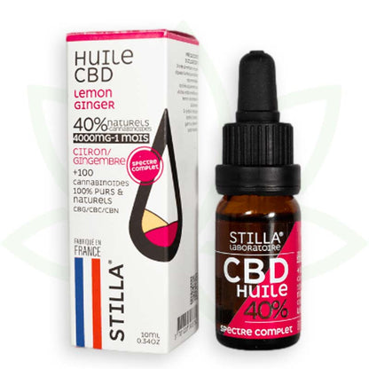 cbd-öl lemon ginger 40 Prozent 10ml full spectrum stilla france mafrenchweed 10