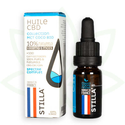 CBD MCT Kokosnussöl 10 Prozent 10 ml Vollspektrum Stilla France Mafrenchweed 2