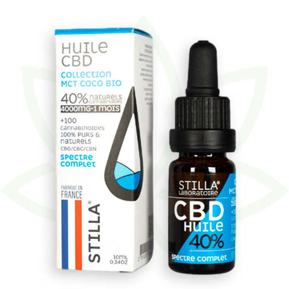 cbd-öl mct kokosnuss 40 prozent 10ml full spectrum stilla france mafrenchweed 10