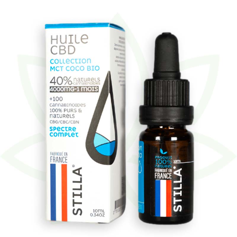 cbd-öl mct kokosnuss 40 prozent 10ml full spectrum stilla france mafrenchweed 11