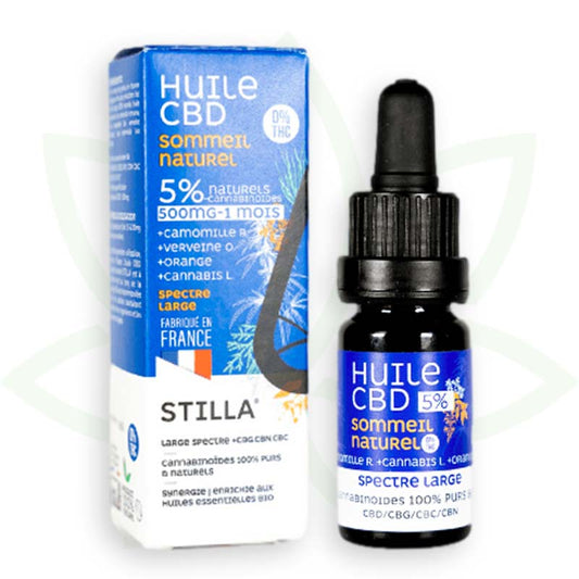 cbd-öl naturschlaf 5 prozent 10ml broad spectrum stilla france mafrenchweed 1